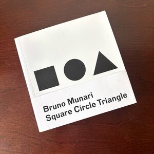 Bruno Munari Square Circle Triangle Art Book Architecture Coffee Table Book